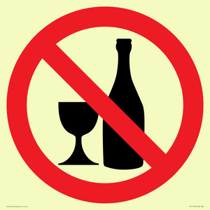 Prohibition: No alcohol